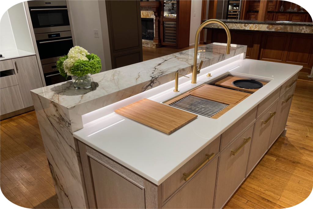 Stoneglass Kitchen Counter