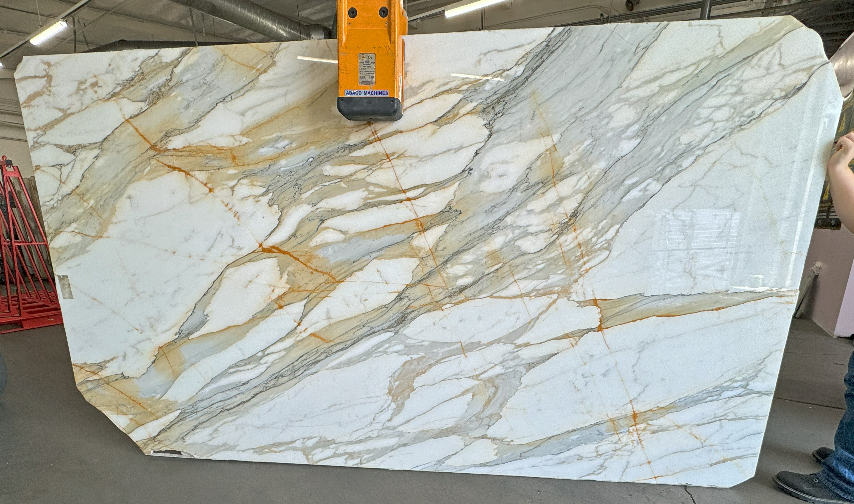 Calacatta Borghini polished slab