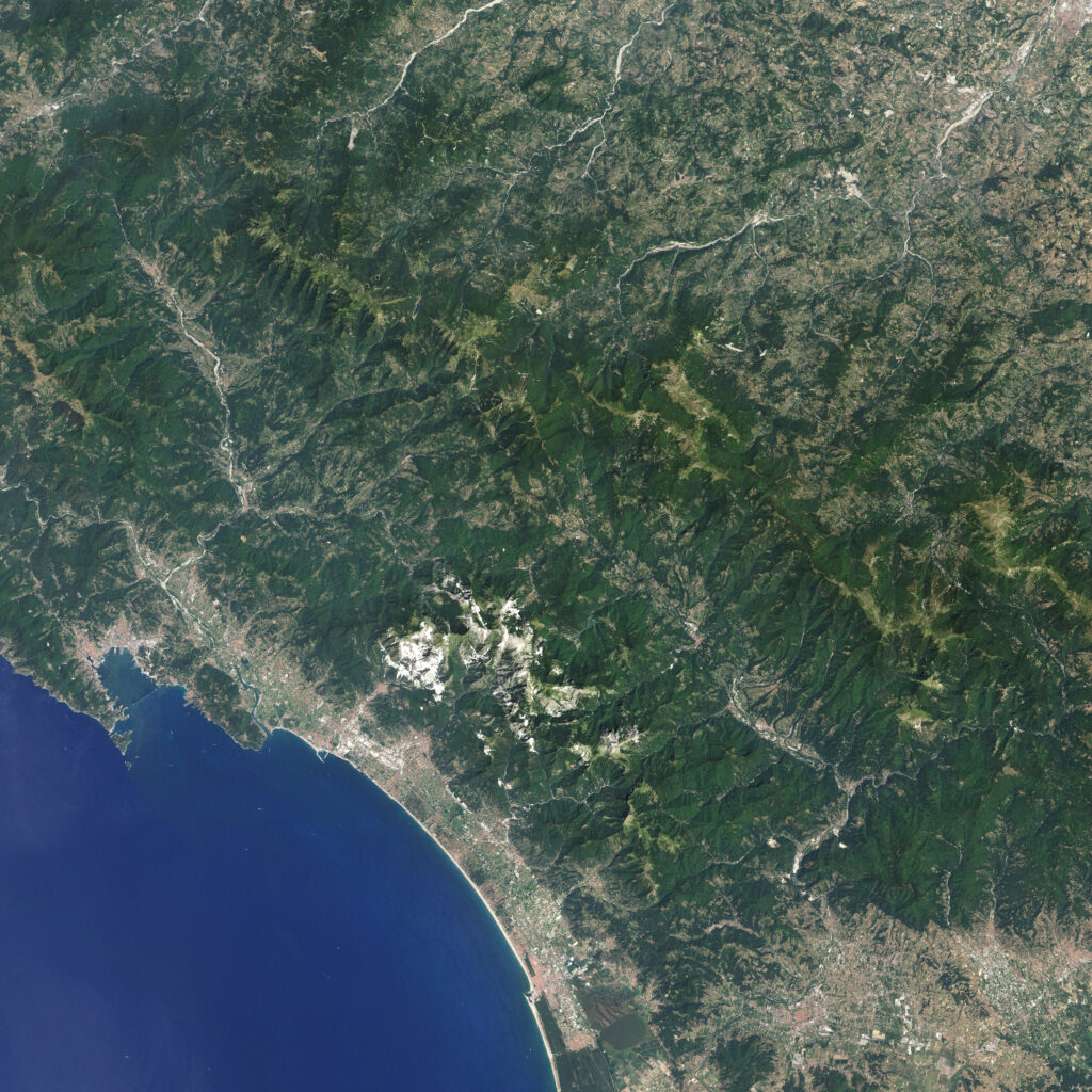 Carrara Quarry From Space