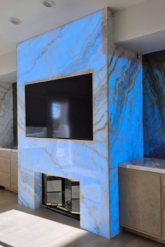 Translucent thin slabs