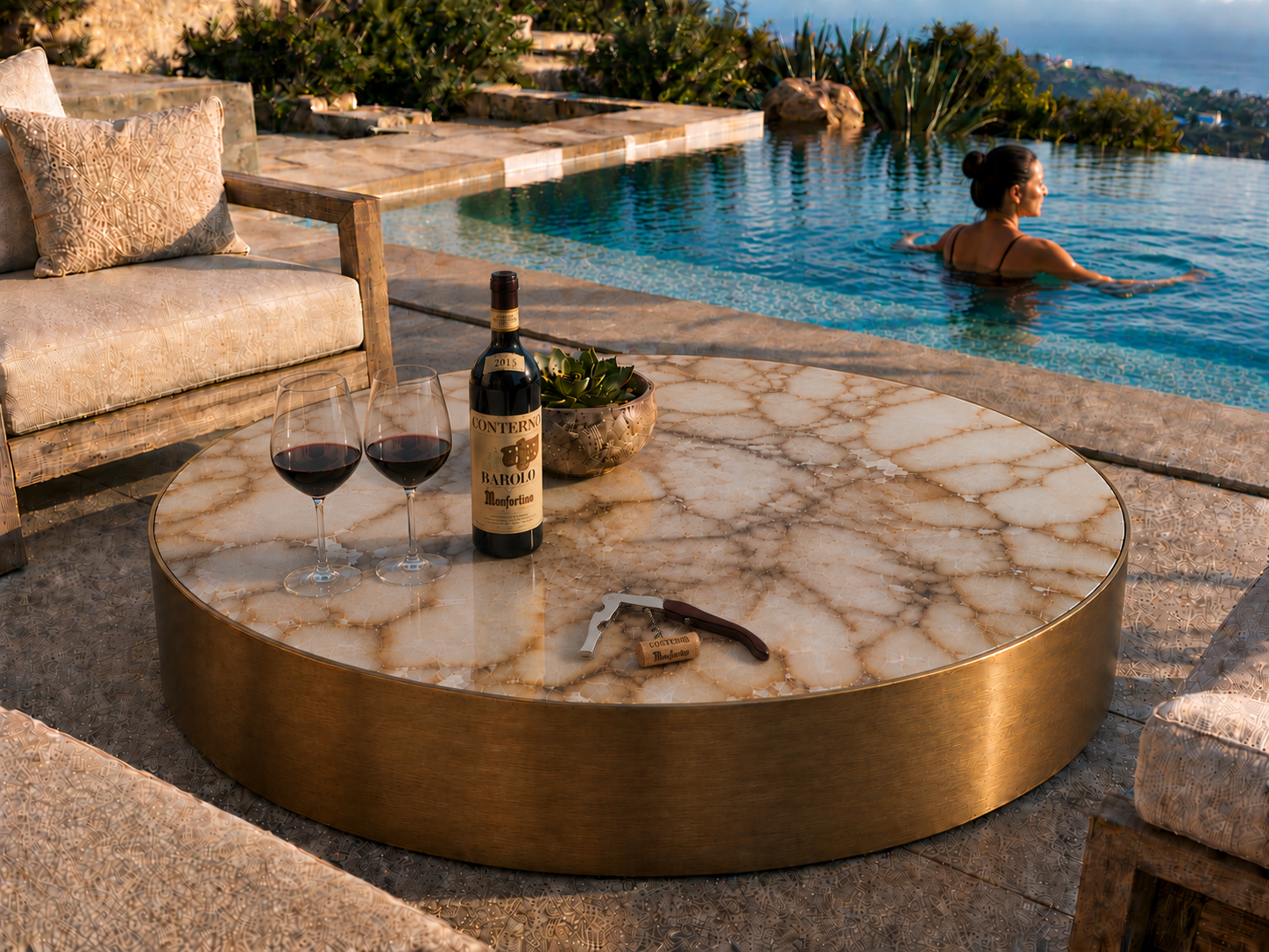 Alabaster Exterior Table