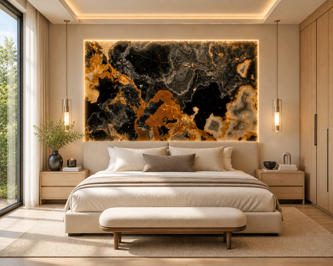 Black Onyx Slab Wall Art