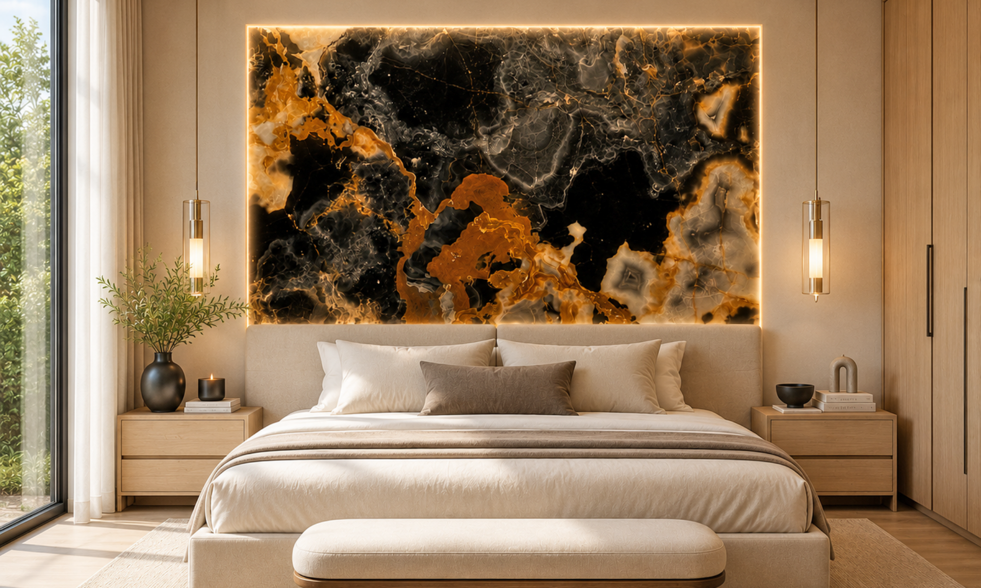 Black Onyx feature Wall