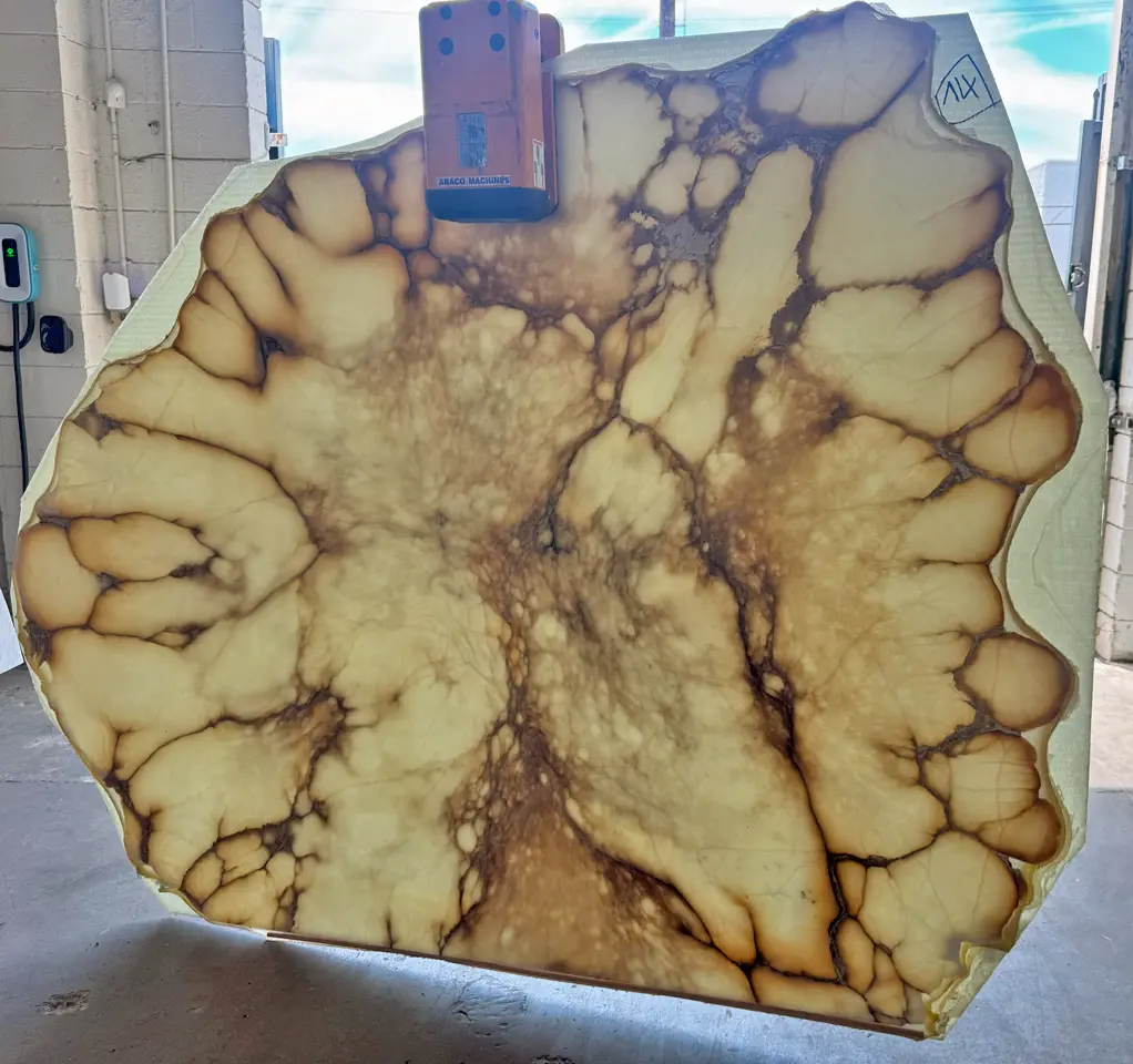 Alabaster Slab Backlit
