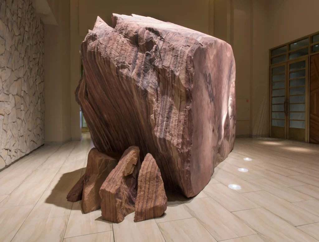 Monumental Las Vegas Rock Desert Blend sandstone boulder highlighting the natural beauty and geological layering of Nevada stone.