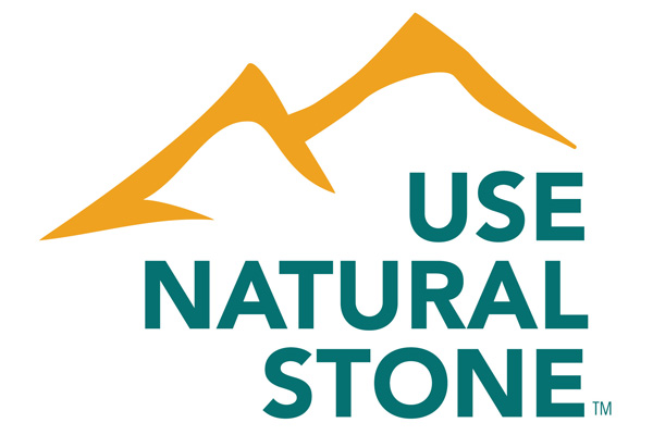 Use Natural Stone logo promoting natural stone as a sustainable building material.